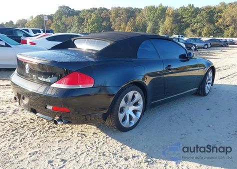 2005 BMW 645Ci z USA, uszkodzony, nr VIN WBAEK73455B260880